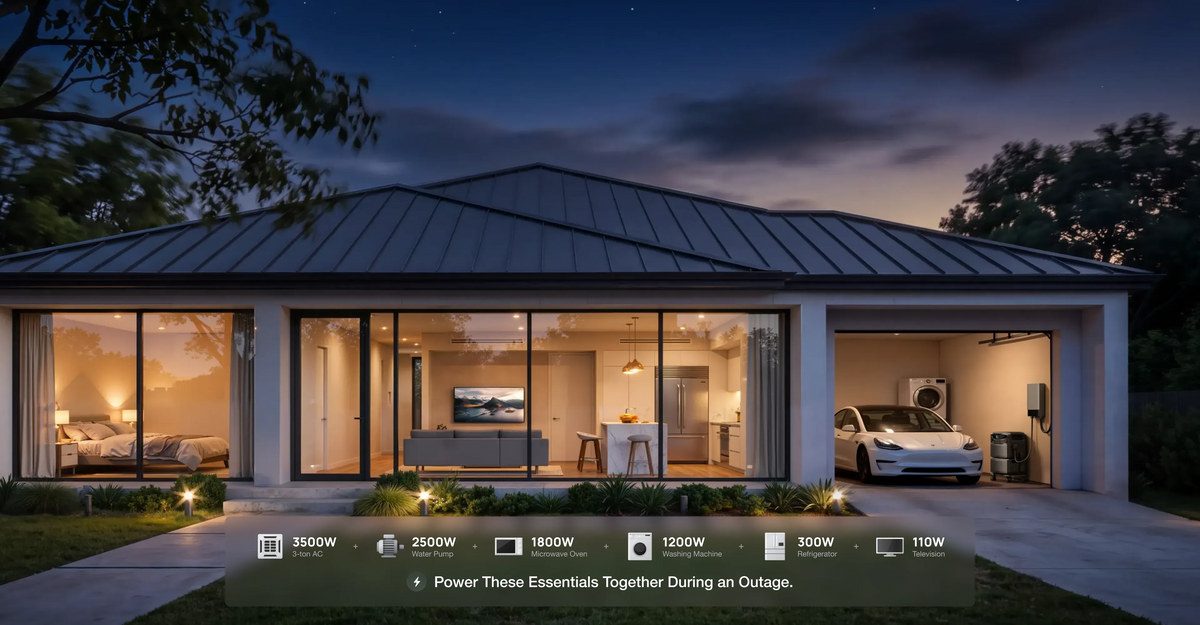 Power Your Whole-Home Essentials, Even a 3-Ton AC—and More