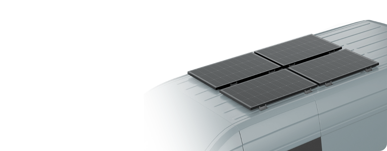 EcoFlow’s rigid solar panel installed on an RV.