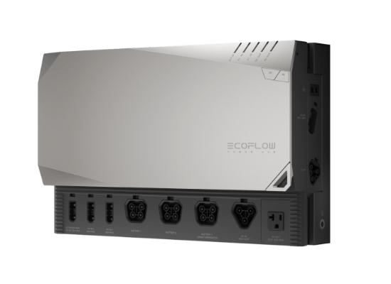 EcoFlow’s Power Hub combines five essential components, including an inverter and MPPT charge controllers, in one condensed, exceptionally powerful device.