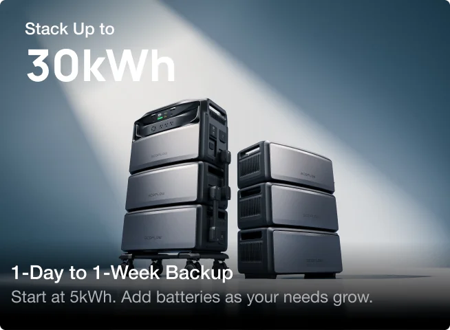 Start with 5kWh. Scale Up to 30kWh