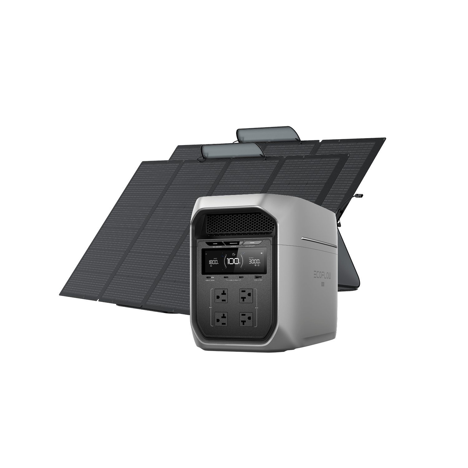 Load image into Gallery viewer, EcoFlow D3M Series DELTA 3 Max Plus (2048Wh) / DELTA 3 Max Plus (2048Wh) + 400W Solar Panel EcoFlow DELTA 3 Max Series Portable Power Station (2048Wh)
