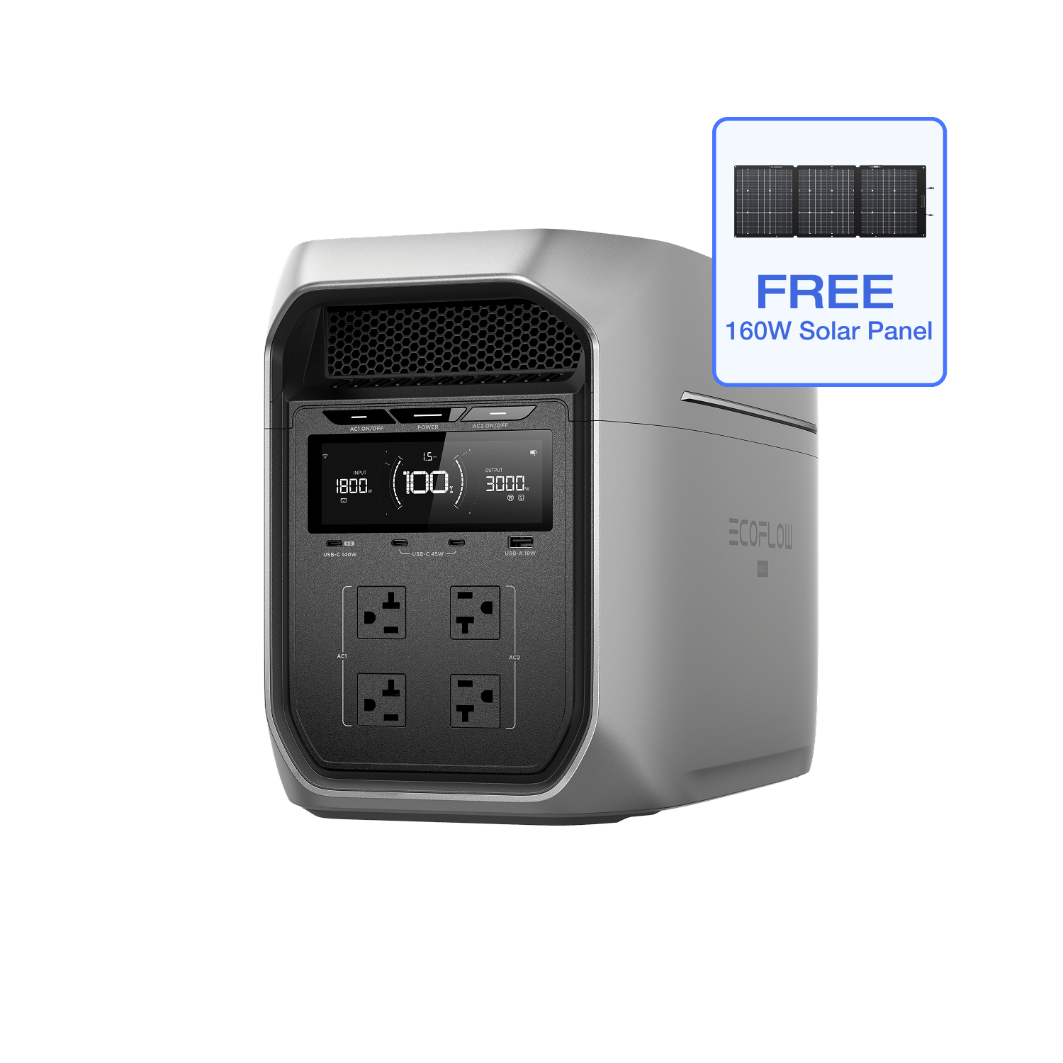 Load image into Gallery viewer, EcoFlow D3M Series DELTA 3 Max Plus (2048Wh) / DELTA 3 Max Plus Portable Power Station (2048Wh) EcoFlow DELTA 3 Max Series Portable Power Station (2048Wh)