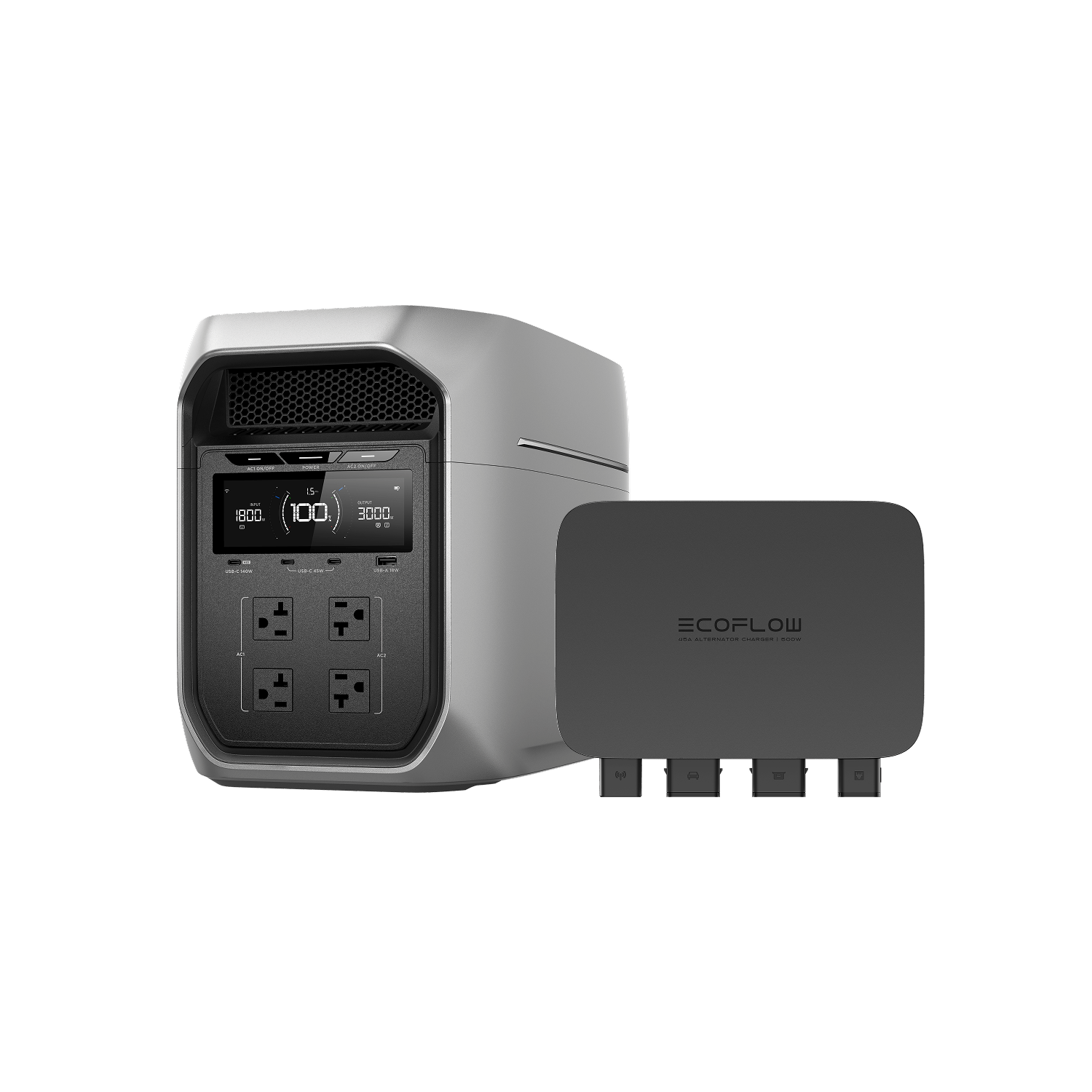 Load image into Gallery viewer, EcoFlow D3M Series DELTA 3 Max Plus / DELTA 3 Max Plus + 800W Alternator Charger EcoFlow DELTA 3 Max Series Portable Power Station (2048Wh)