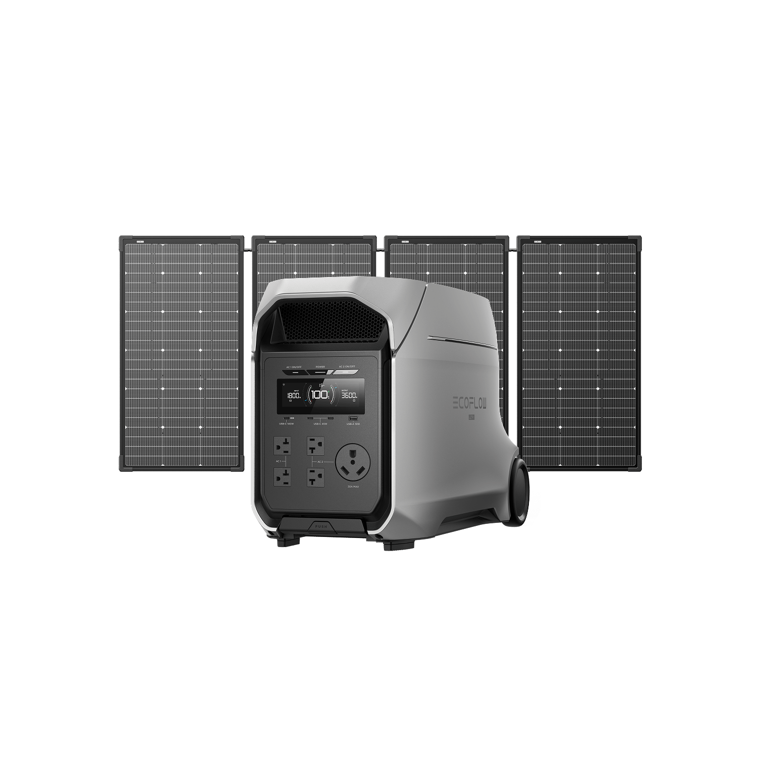 Load image into Gallery viewer, EcoFlow D3U Series DELTA 3 Ultra Plus / DELTA 3 Ultra Plus + 500W Solar Panel EcoFlow DELTA 3 Ultra Series Portable Power Station (3072Wh)