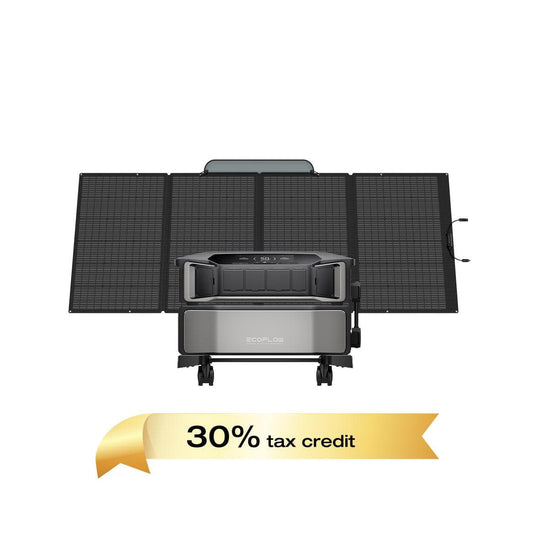 EcoFlow DPU-BUNDLE EcoFlow DELTA Pro Ultra (1*Inverter + 1*Battery) + 400W Portable Solar Panel  - Home Backup Sale