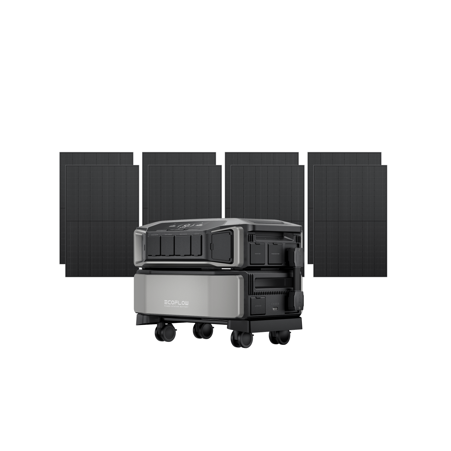 Load image into Gallery viewer, EcoFlow DPU-BUNDLE EcoFlow DELTA Pro Ultra + 8 × 400W Rigid Solar Panels EcoFlow DELTA Pro Ultra Solar Generator