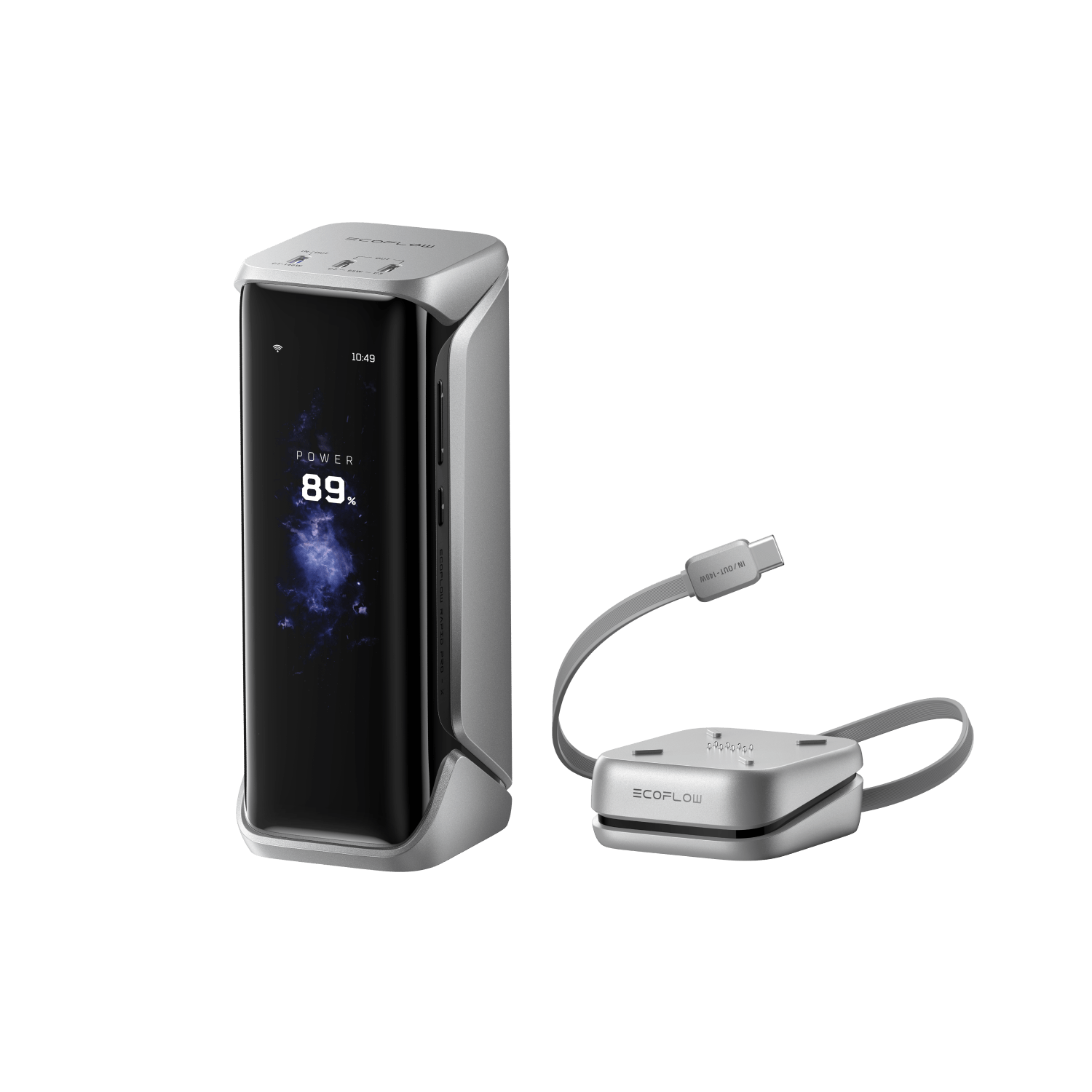 Load image into Gallery viewer, EcoFlow Rapid Pro X EcoFlow RAPID Pro X Power Bank + RAPID Pro X Magnetic Block (60cm Retractable Cable) EcoFlow RAPID Pro X Power Bank (27,650mAh, 300W)