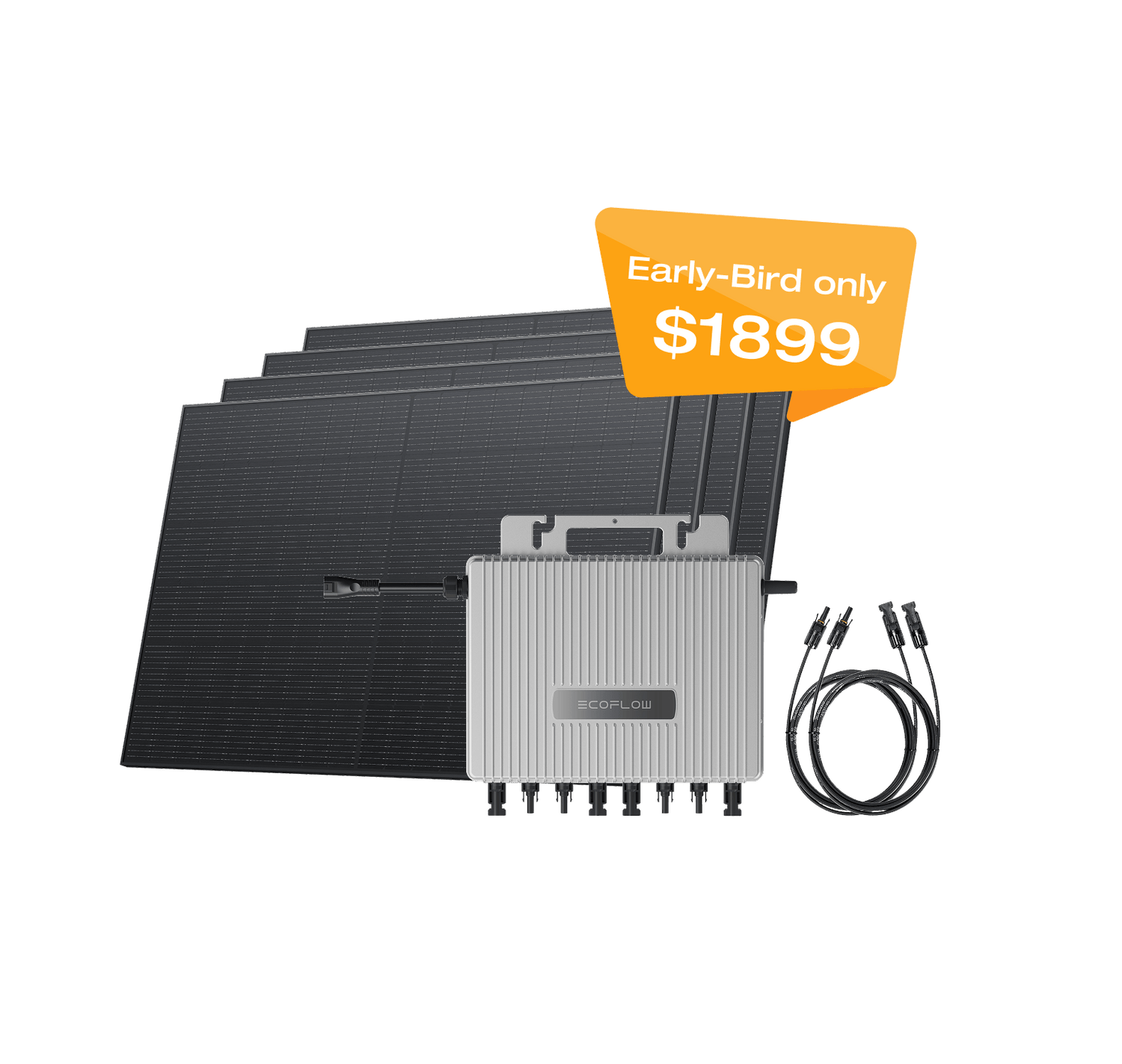 Load image into Gallery viewer, EcoFlow STREAM Microinverter + 4 × 400W Rigid Solar Panels EcoFlow STREAM Microinverter
