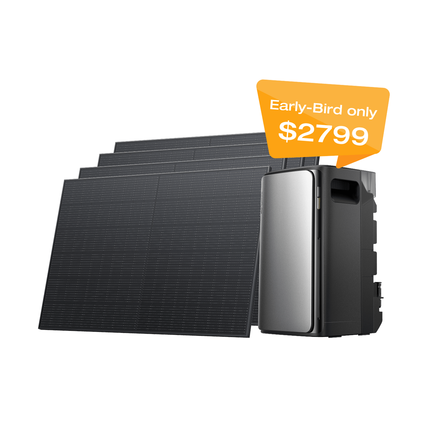 Load image into Gallery viewer, EcoFlow STREAM Ultra + 4 × 400W Rigid Solar Panels EcoFlow STREAM Ultra