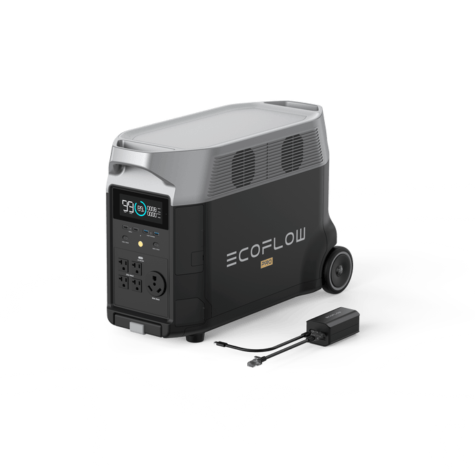 EcoFlow UK RV Power Solution - Traveller Kit: DELTA Pro + Grounding Adapter Portable RV & EV Power with DELTA Pro: DELTA Pro + Grounding Adapter