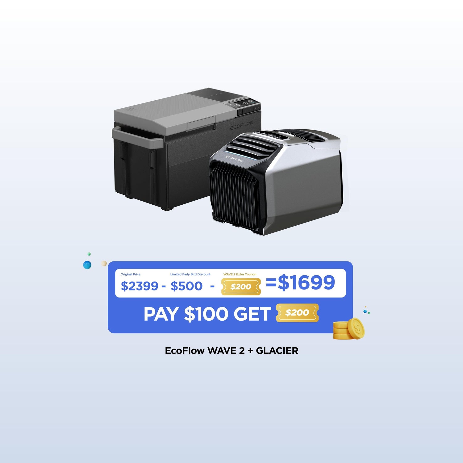 Load image into Gallery viewer, EcoFlow US $200 EcoFlow WAVE 2 Extra Coupon