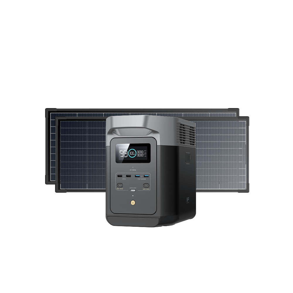 Load image into Gallery viewer, EcoFlow US Solar Panels DELTA 2 + 2 × 130W RVMax Rigid Solar Panel EcoFlow 130W RVMax Rigid Solar Panel