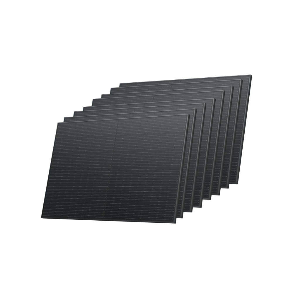 Load image into Gallery viewer, EcoFlow US Solar Panels 8 x 400W Rigid Solar Panel +16 x Rigid Solar Panel Mounting Feet EcoFlow 400W Rigid Solar Panel + Rigid Solar Mounting Feet