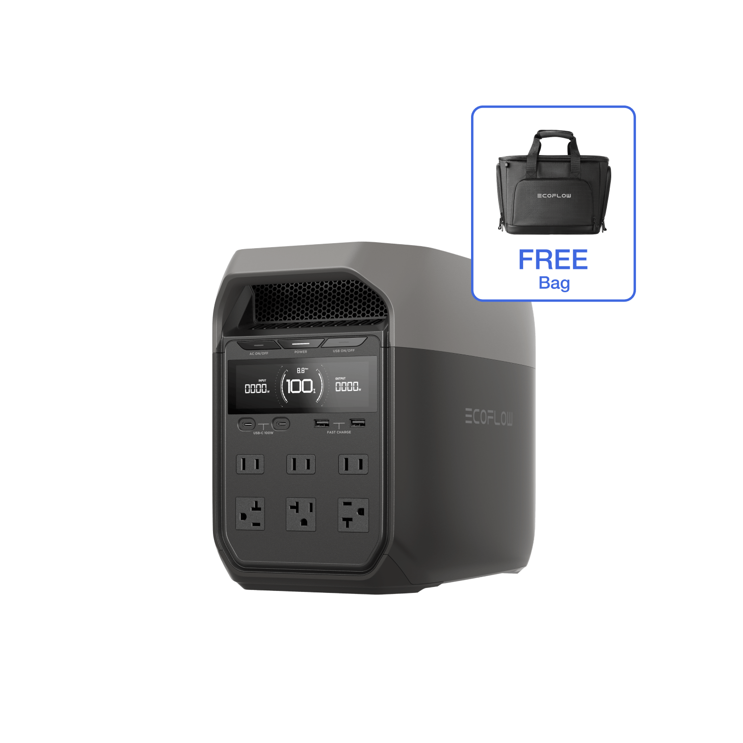 Load image into Gallery viewer, EcoFlow US Standalone DELTA 3 + Free DELTA 3 Bag EcoFlow DELTA 3 Portable Power Station