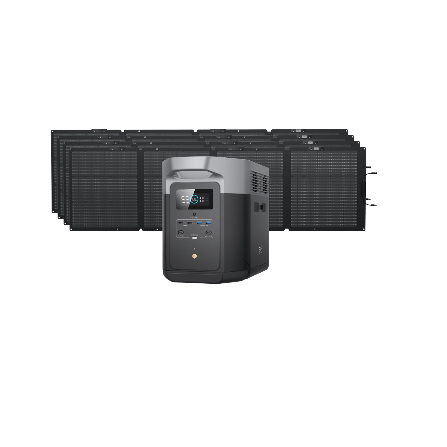 Load image into Gallery viewer, EcoFlow US Bundle DELTA Max (2000) / 4*220W EcoFlow DELTA Max Solar Generator (PV220W)