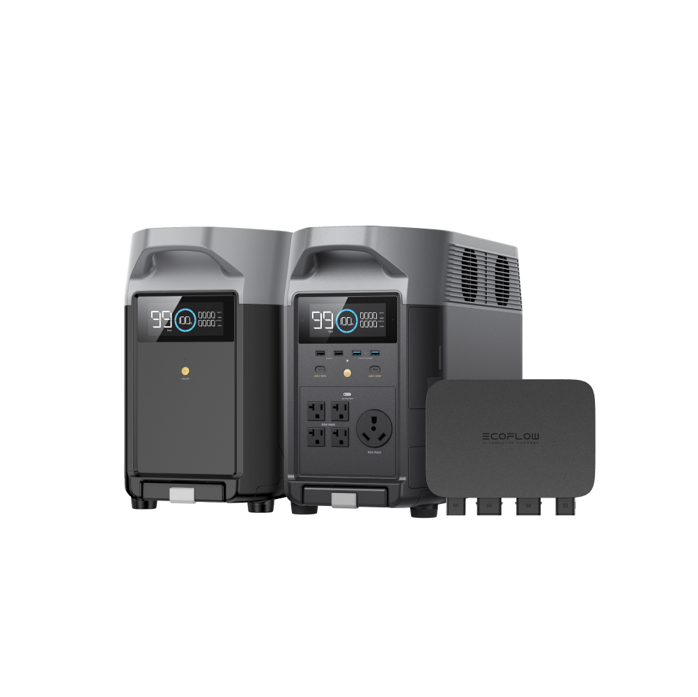 Load image into Gallery viewer, EcoFlow US Bundle DELTA Pro + Smart Extra Battery + 2*400W Rigid Solar Panel EcoFlow DELTA Pro + Smart Extra Battery + 800W Alternator Charger