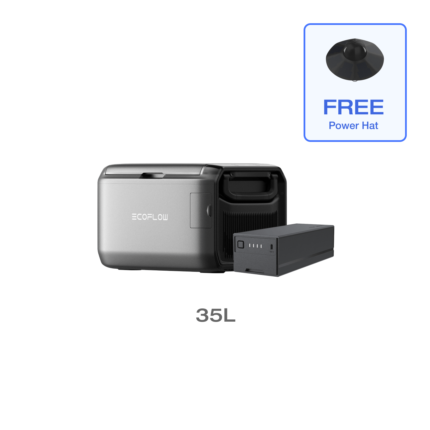 Load image into Gallery viewer, EcoFlow US GLACIER Classic 35L / GLACIER Plug-in Battery EcoFlow GLACIER Classic Portable Fridge Freezer