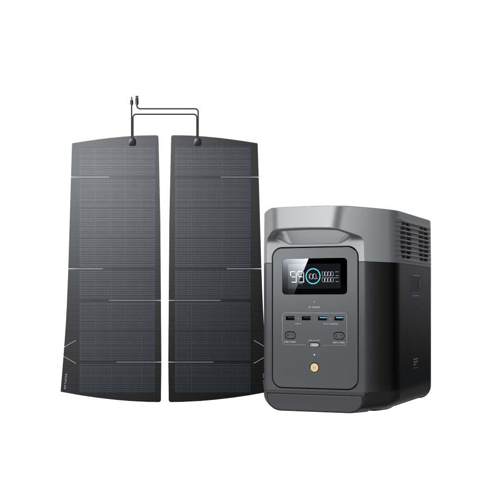 Load image into Gallery viewer, EcoFlow US Solar Panels DELTA 2 + Tesla Model Y 290W EV Solar Panel EcoFlow HeatGuard Solar Film