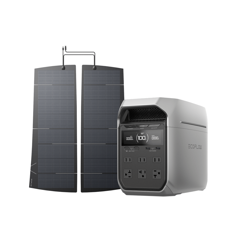 Load image into Gallery viewer, EcoFlow US Solar Panels DELTA 3 Plus + Tesla Model Y 290W EV Solar Panel EcoFlow HeatGuard Solar Film