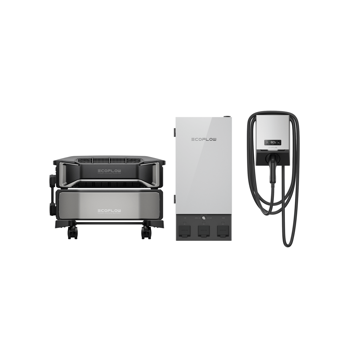 Load image into Gallery viewer, EcoFlow US Solar Panels DELTA Pro Ultra + Smart Home Panel 2 + EcoFlow Power Pulse EV Charger EcoFlow PowerPulse EV Charger (9.6kW)