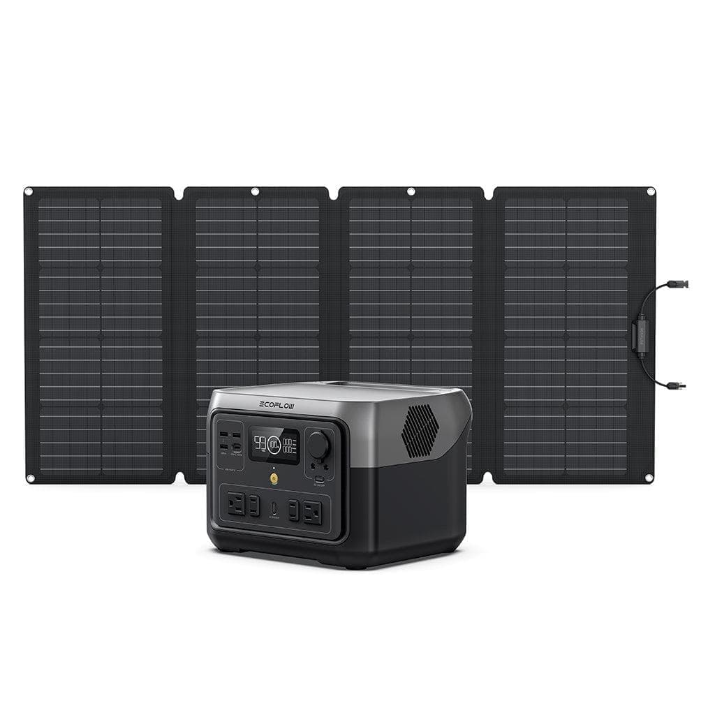 Load image into Gallery viewer, EcoFlow US Bundle RIVER 2 Max + 1*160W EcoFlow RIVER 2 Max + 160W Portable Solar Panel (Slickdeals)