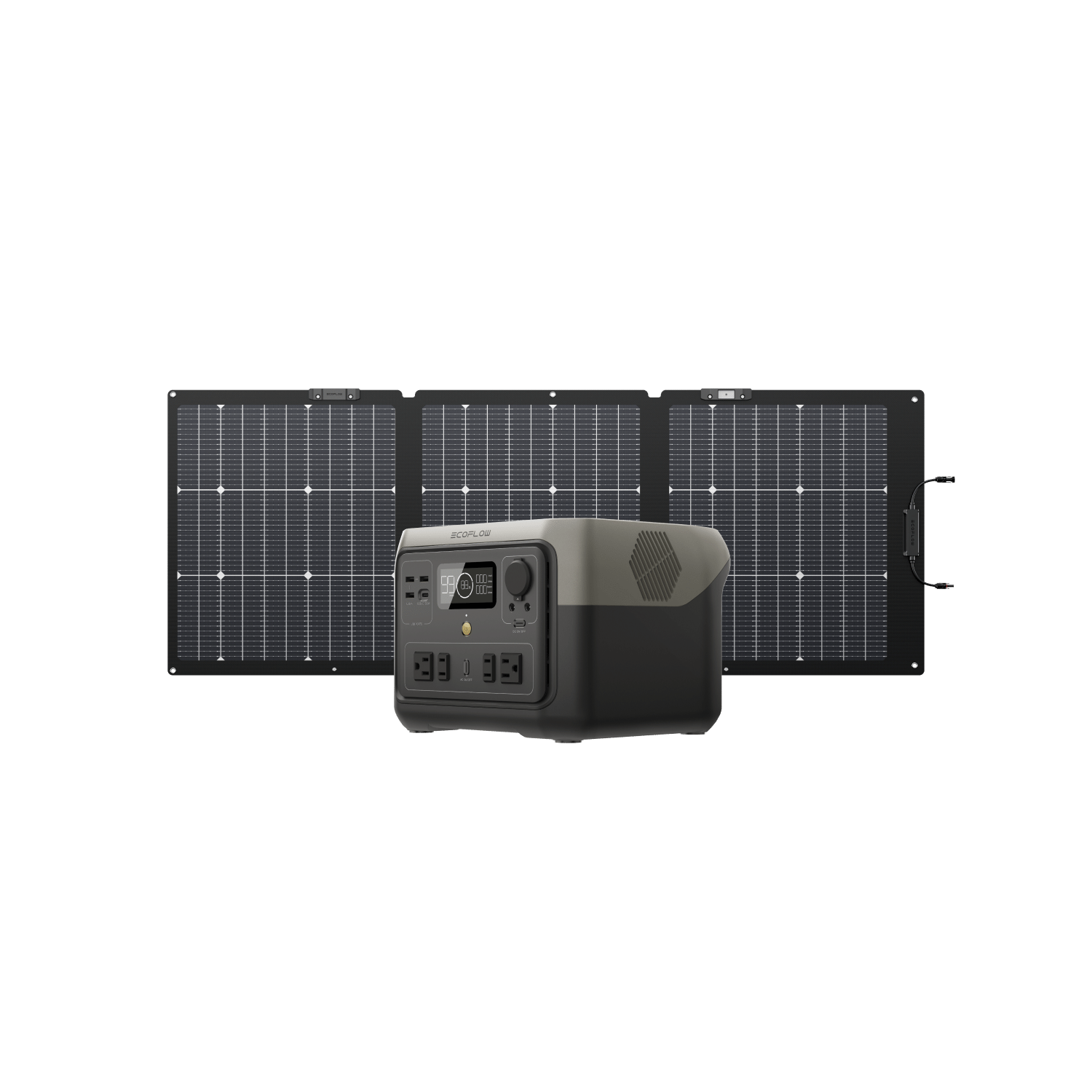Load image into Gallery viewer, EcoFlow US Bundle EcoFlow RIVER 2 Max Solar Generator (PV160W)