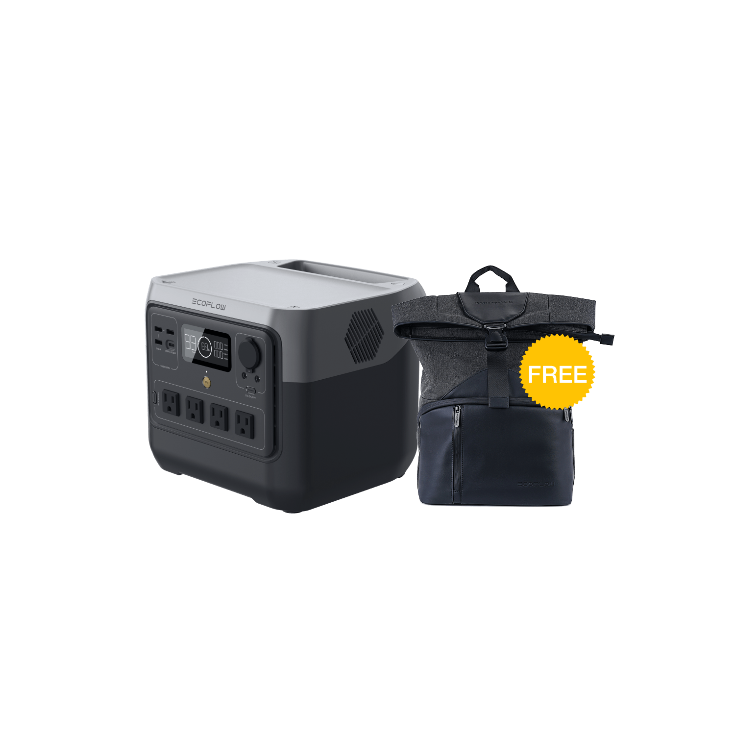 Load image into Gallery viewer, EcoFlow US r2p RIVER 2 Pro Portable Power Station + Free Bag EcoFlow RIVER 2 Pro Portable Power Station