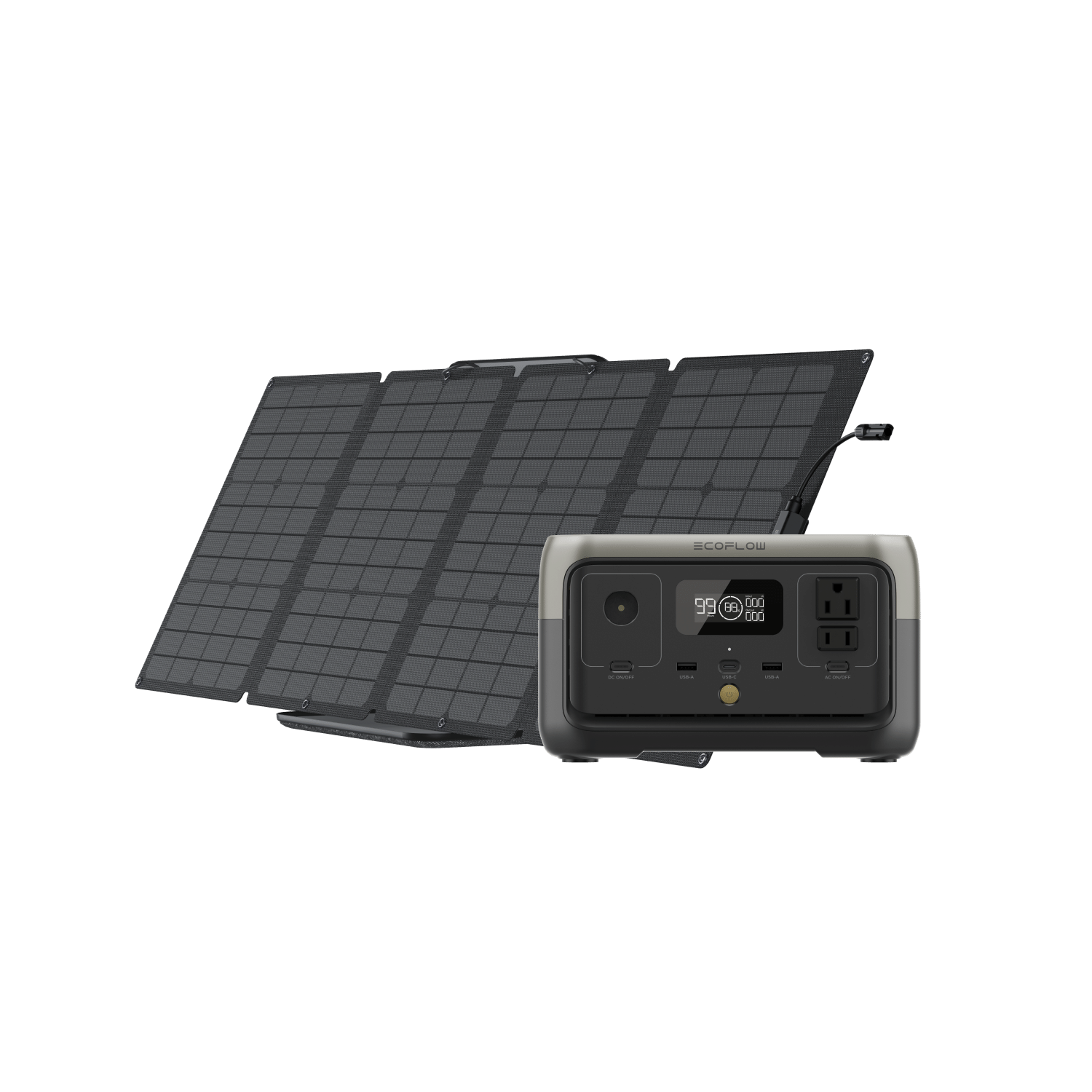 Load image into Gallery viewer, EcoFlow US Bundle 1 EcoFlow RIVER 2 Solar Generator (PV110W)