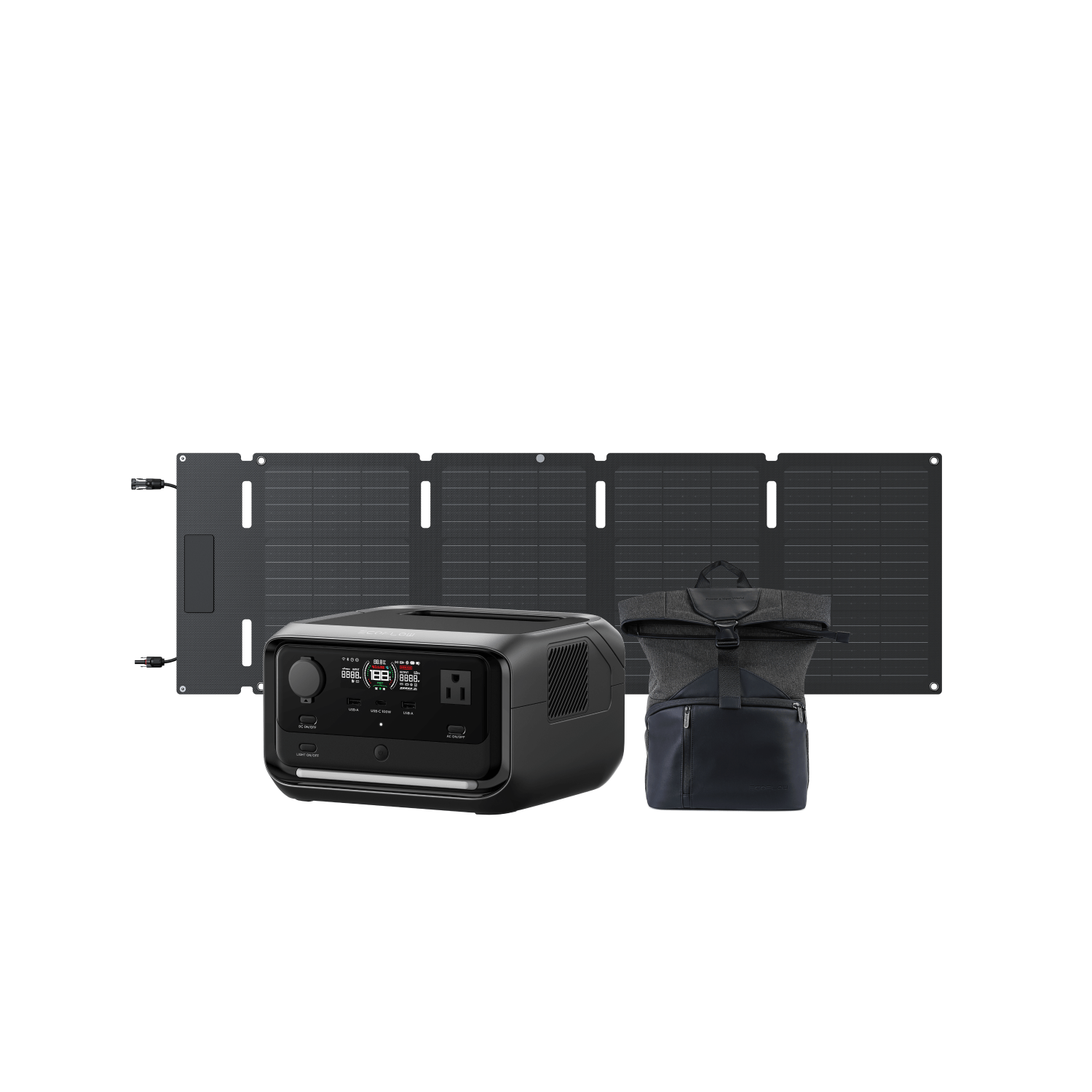 Load image into Gallery viewer, EcoFlow US R3P RIVER 3 Plus + 45W Solar Panel + Bag EcoFlow RIVER 3 Plus Portable Power Station