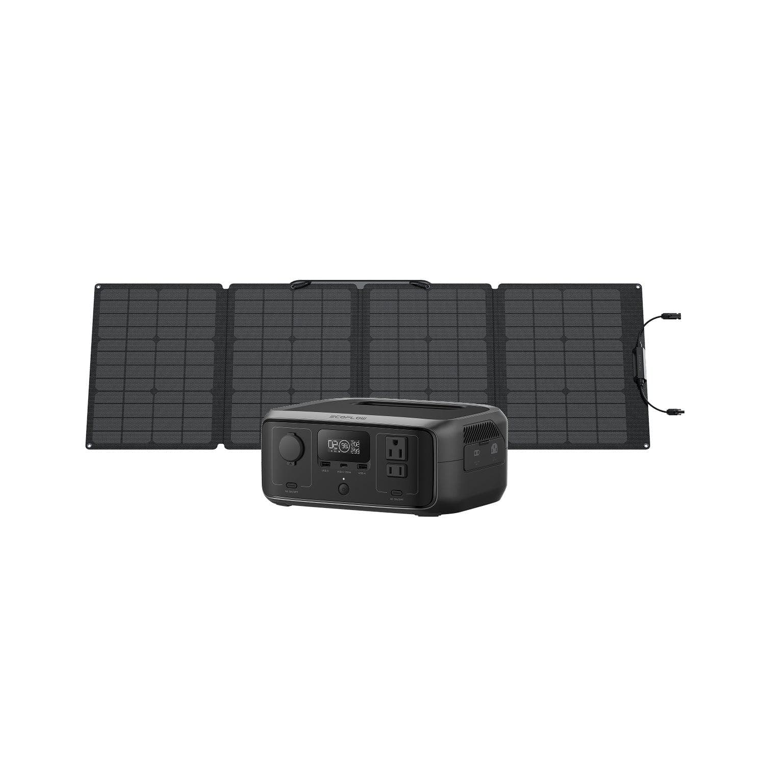 Load image into Gallery viewer, EcoFlow US R3 RIVER 3 + 110W Solar Panel EcoFlow RIVER 3 Portable Power Station