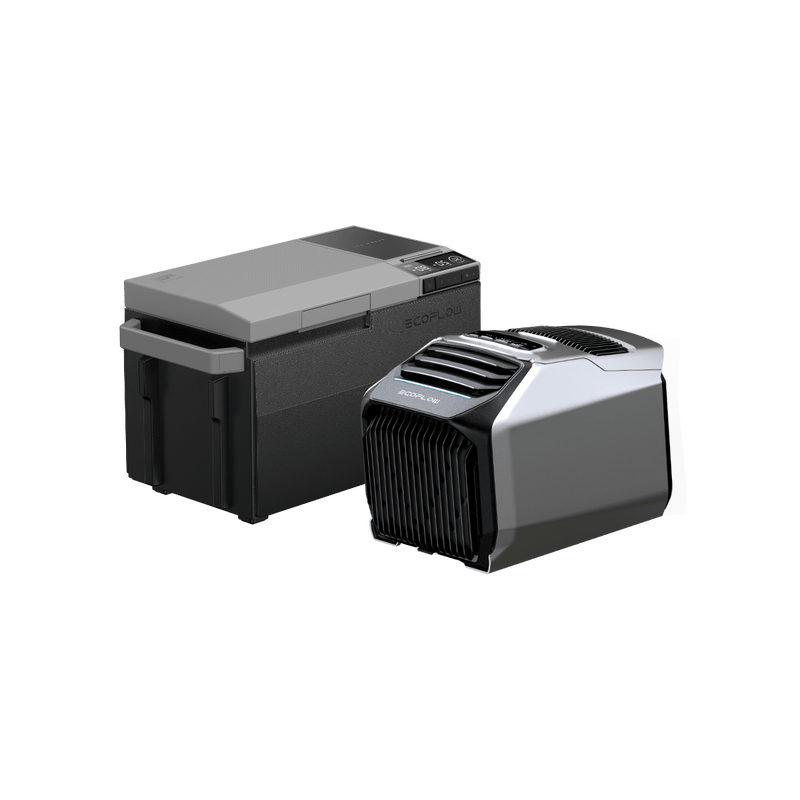 Load image into Gallery viewer, EcoFlow US WAVE 2 + WAVE 2 Add-on Battery + GLACIER + GLACIER Plug-in Battery EcoFlow WAVE 2 Portable Air Conditioner + GLACIER Portable Refrigerator
