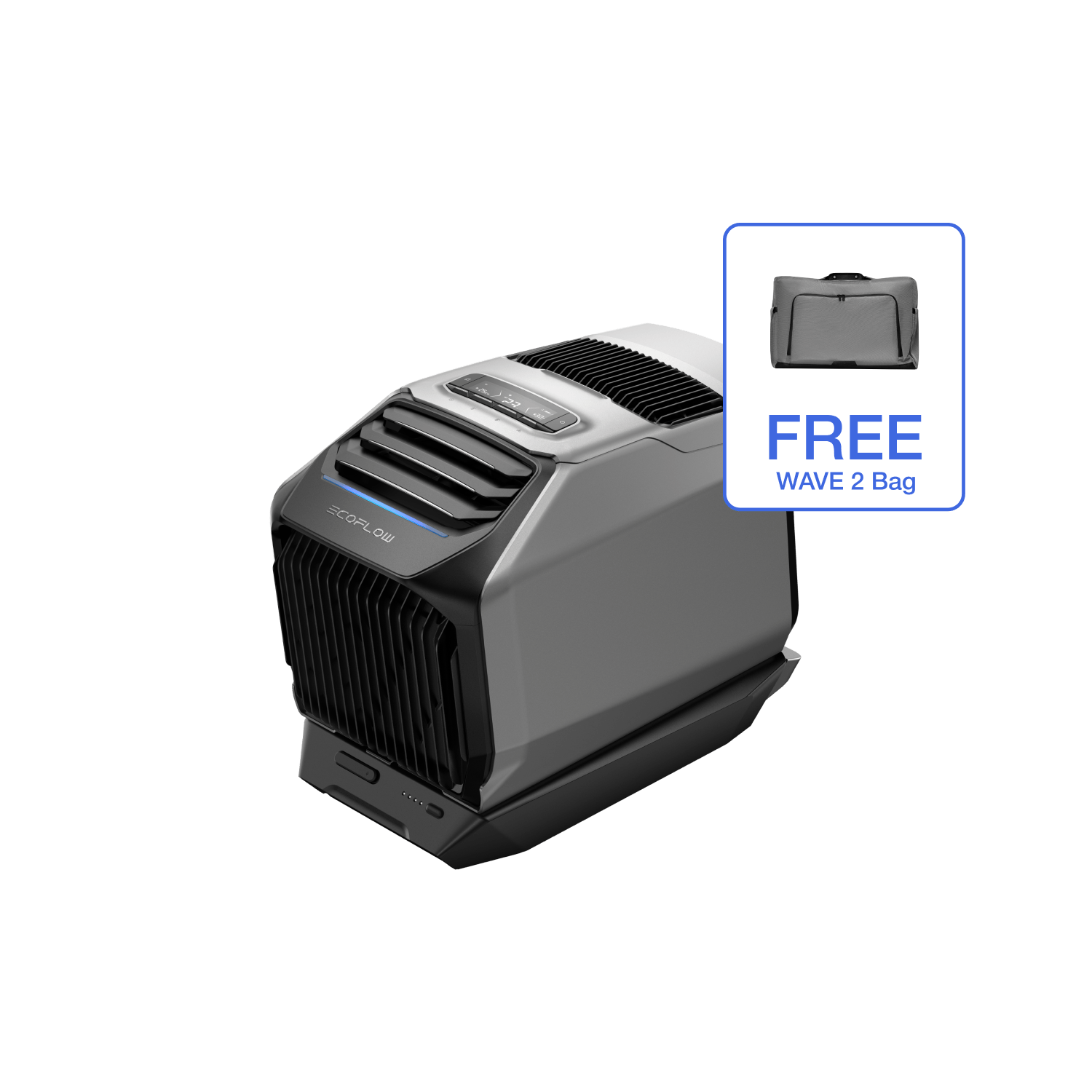 Load image into Gallery viewer, EcoFlow US Early-bird EcoFlow WAVE 2 + Add-on Battery + Free Bag EcoFlow WAVE 2 Portable Air Conditioner with Heater