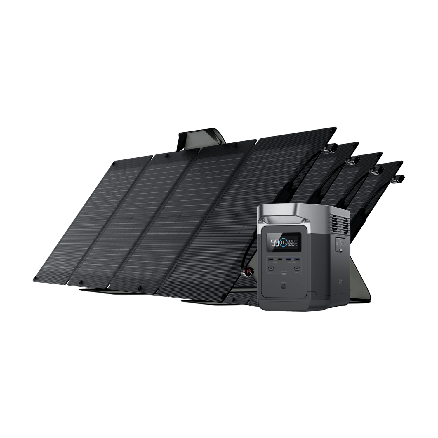 Load image into Gallery viewer, Ecoflow US Bundle DELTA (1300) / 4*110W EcoFlow DELTA + 110W Portable Solar Panel