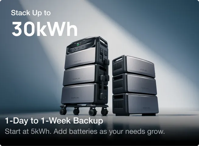 5–30kWh Battery Capacity
