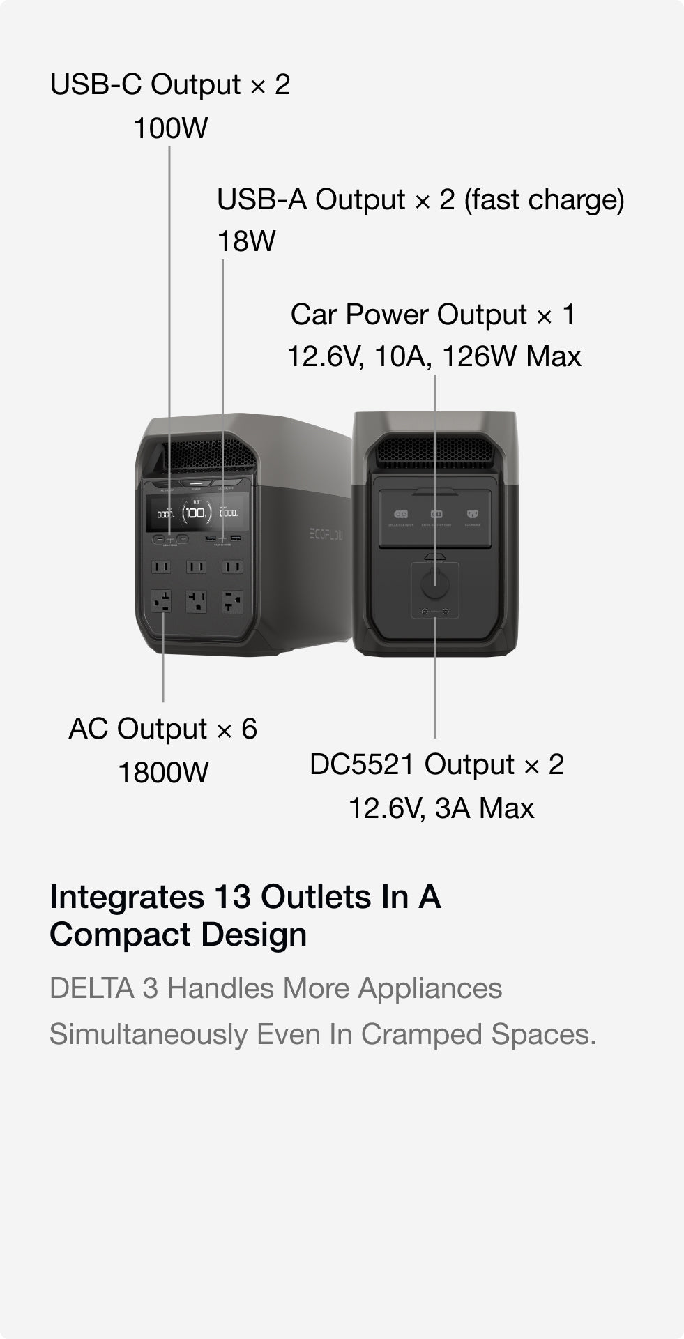 Compact and portable design fits effortlessly in any space