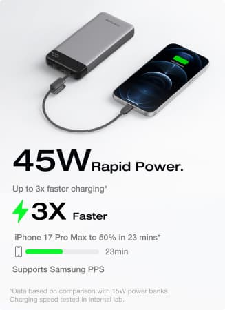 RAPID 20K 45W Built-in Cable Power Bank | EcoFlow