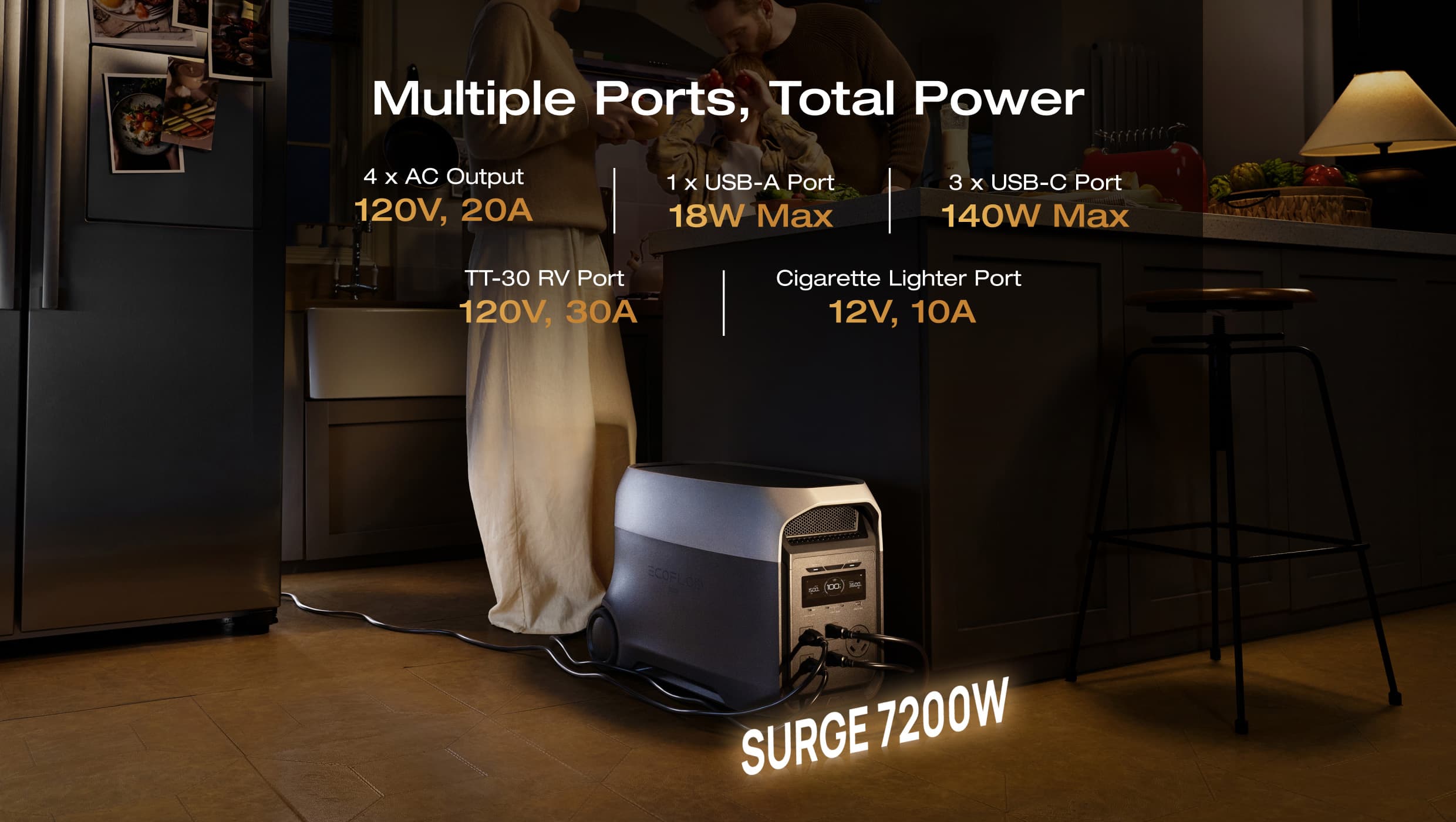 EcoFlow DELTA 3 Ultra Portable Power Station (3072Wh)