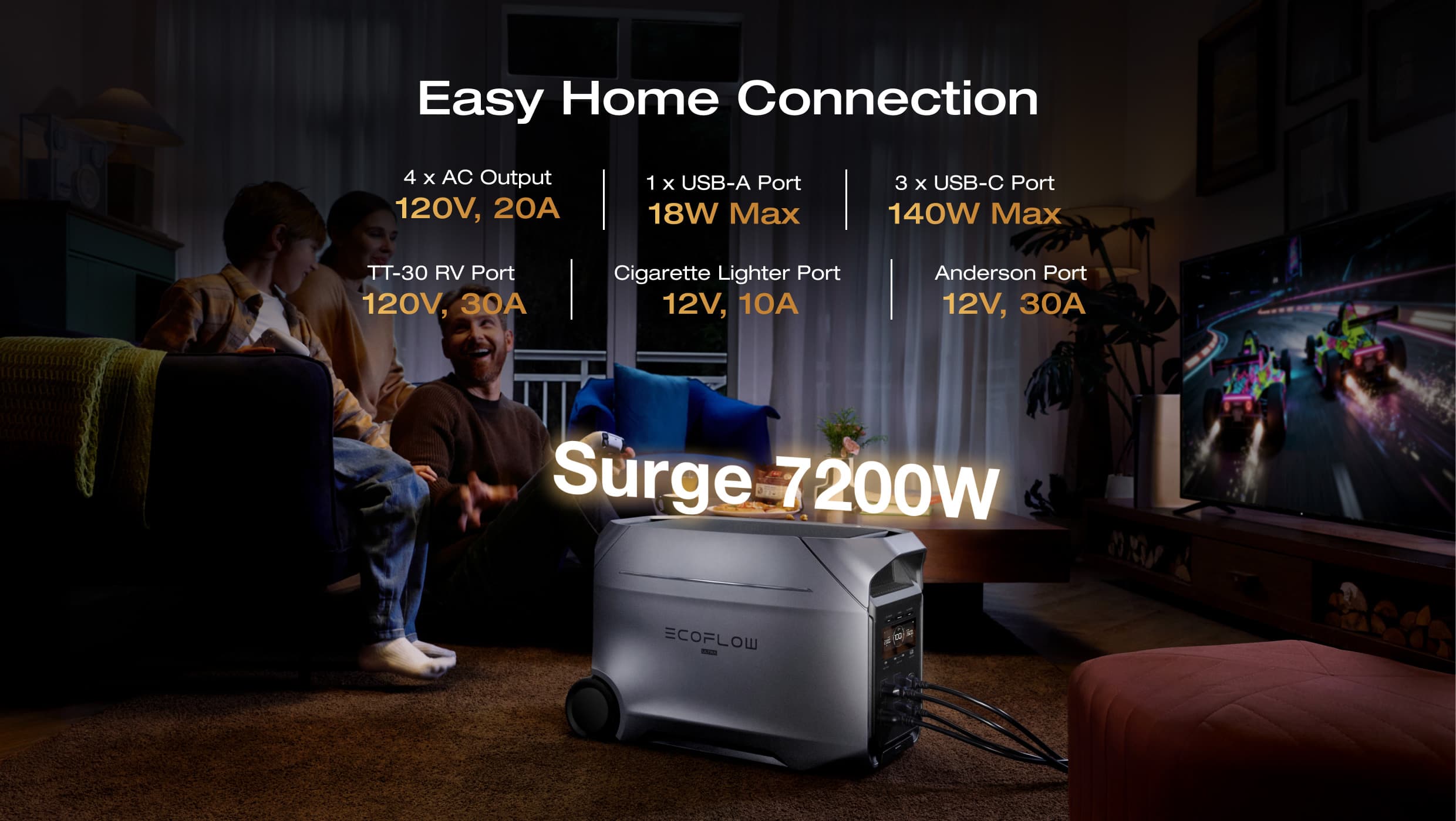 EcoFlow DELTA 3 Ultra Plus Portable Power Station (3072Wh)