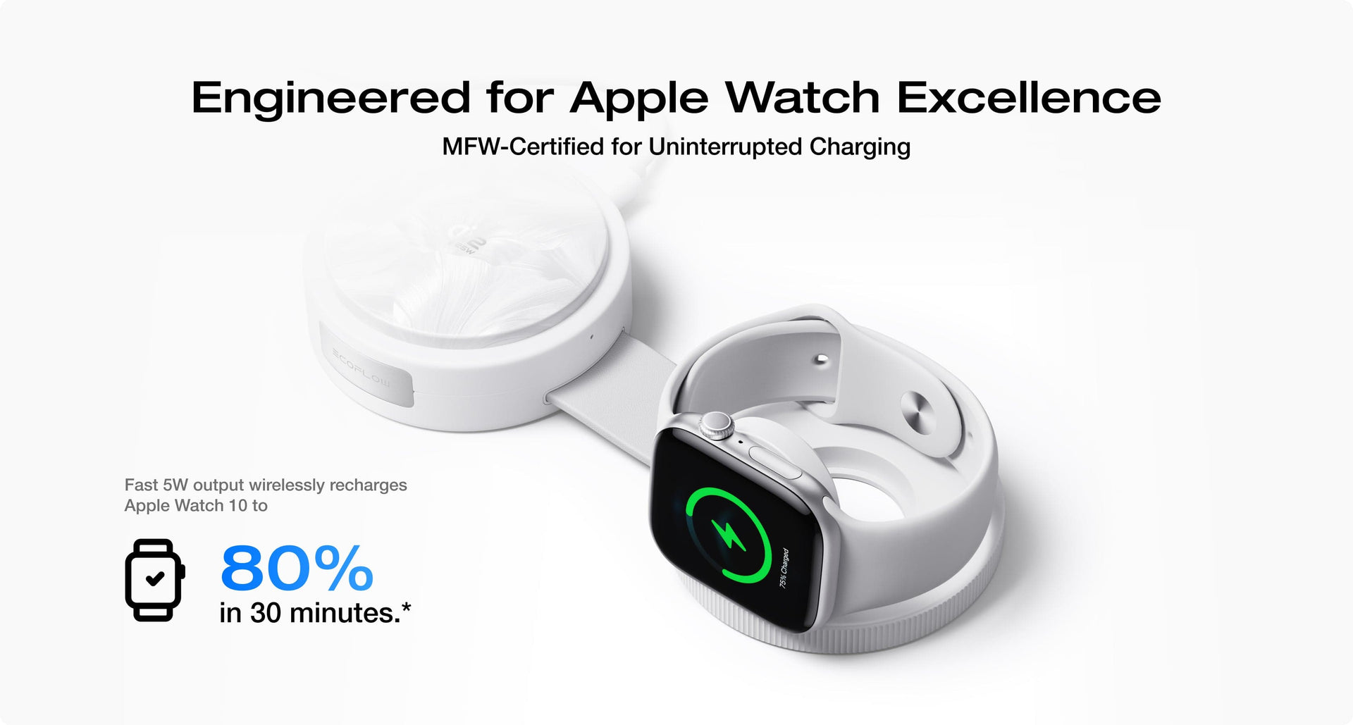 Chứng nhận MFW sạc an toàn và bảo vệ pin tối đa cho Apple Watch