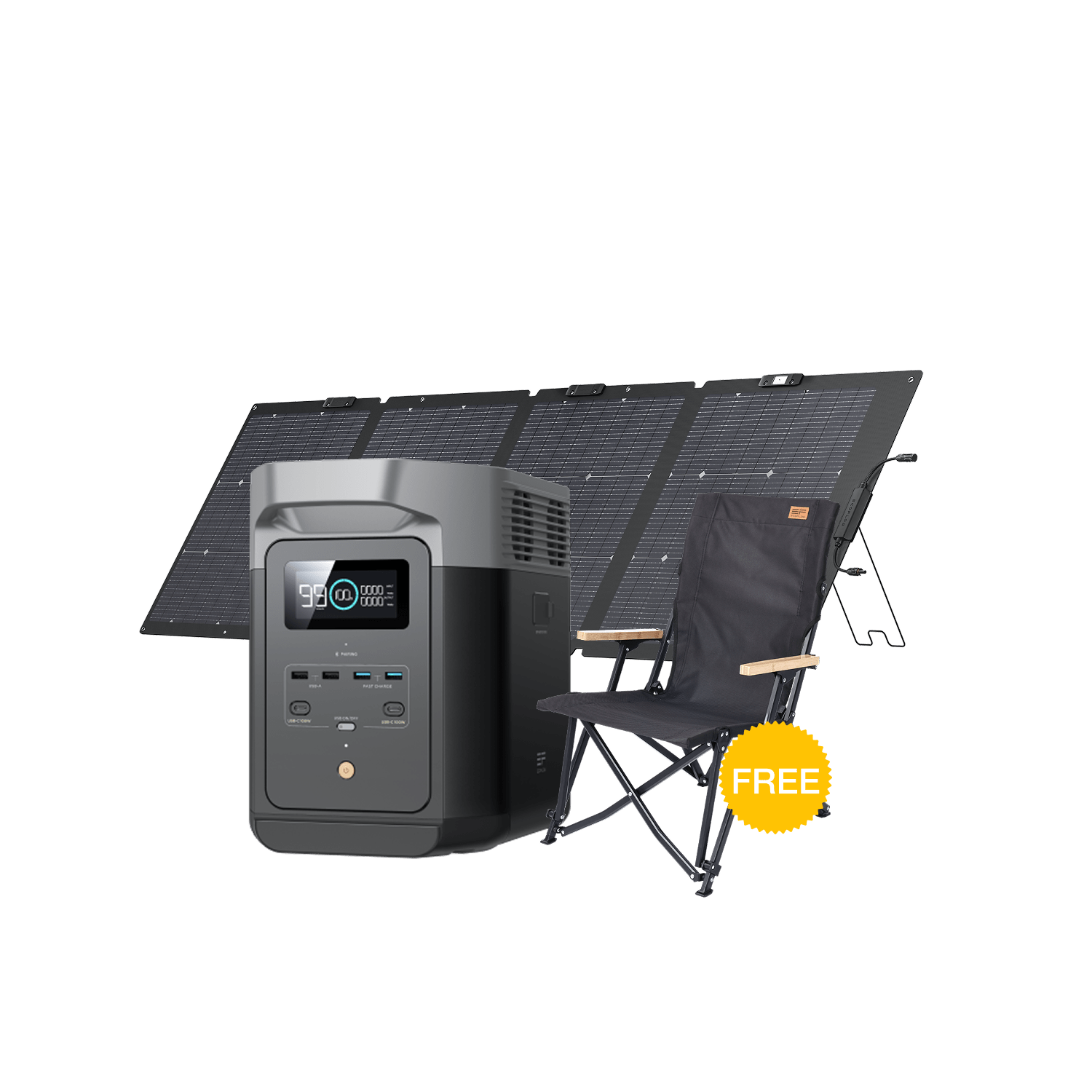 EcoFlow DELTA 2 Solar Generator (PV220W) | 1*220W + DELTA 2