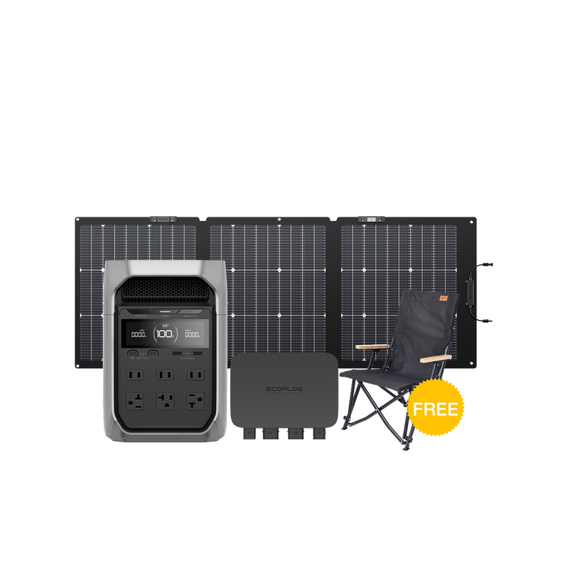 Load image into Gallery viewer, EcoFlow DELTA 3 Plus + 160W Portable Solar Panel + 800W Alternator Charger
