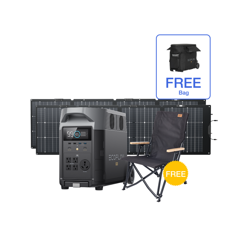 Load image into Gallery viewer, EcoFlow DELTA Pro + 2*220W Portable Solar Panels + DELTA Pro Bag (Free)
