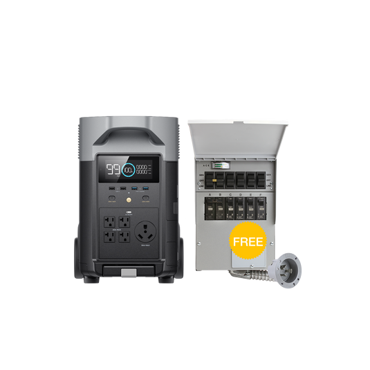 EcoFlow DELTA Pro + Free Transfer Switch - Flash Sale