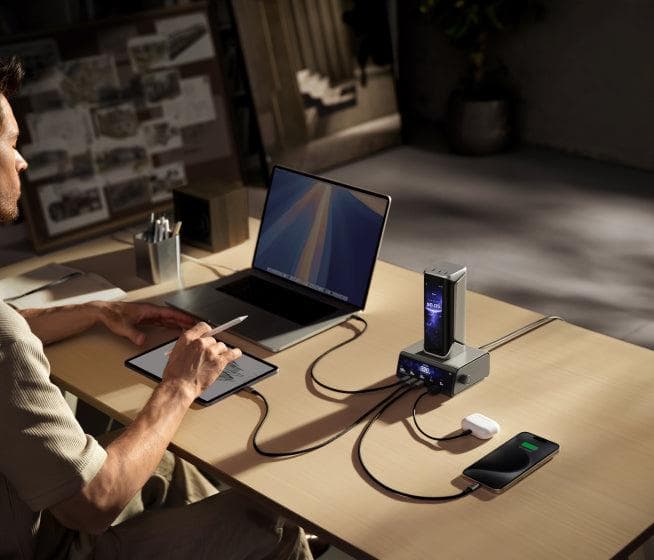 EcoFlow RAPID Pro Desktop Charger (320W, 5 Ports, GaN)