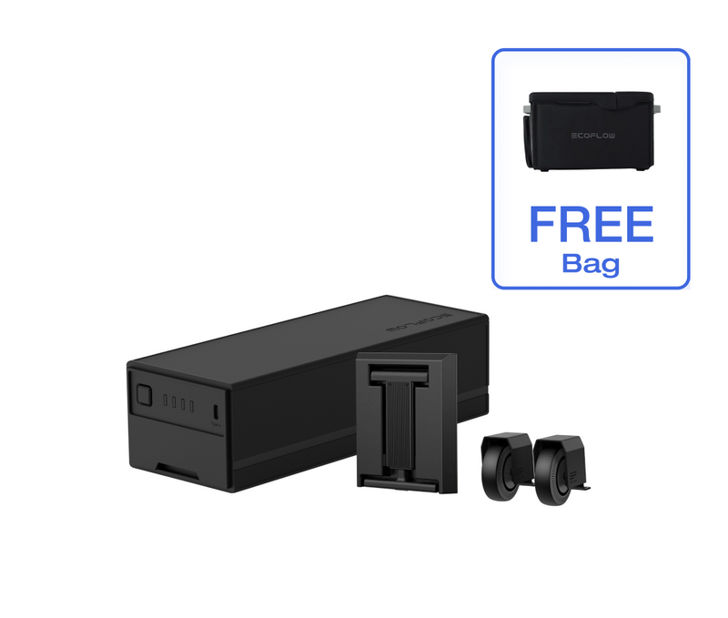 Load image into Gallery viewer, EcoFlow GLACIER Plug-in Battery + Wheels and Lever + FREE Bag - Recommended accessories
