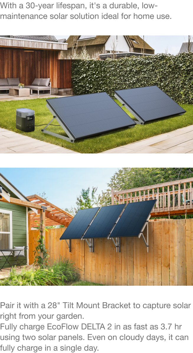 Long-lasting solar solution for your home