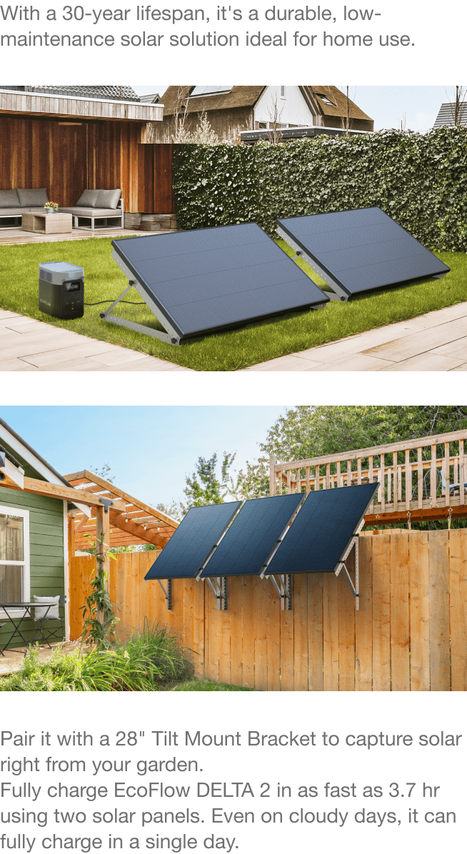Long-lasting solar solution for your home