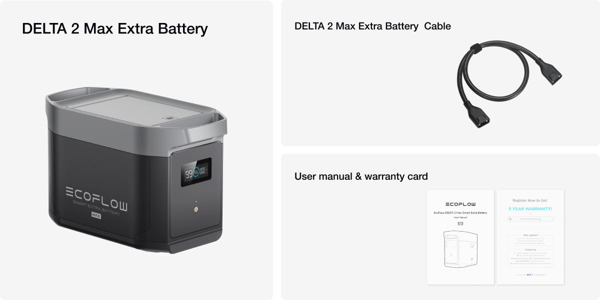 DELTA 2 Max Smart Extra Battery with Expandable Capacity | EcoFlow US DELTA 2 Max Smart Extra Battery with Expandable Capacity | EcoFlow US