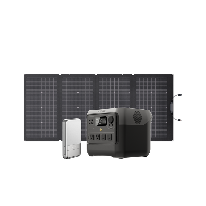 EcoFlow RIVER 2 Pro + 220W Solar Panel + RAPID 5000