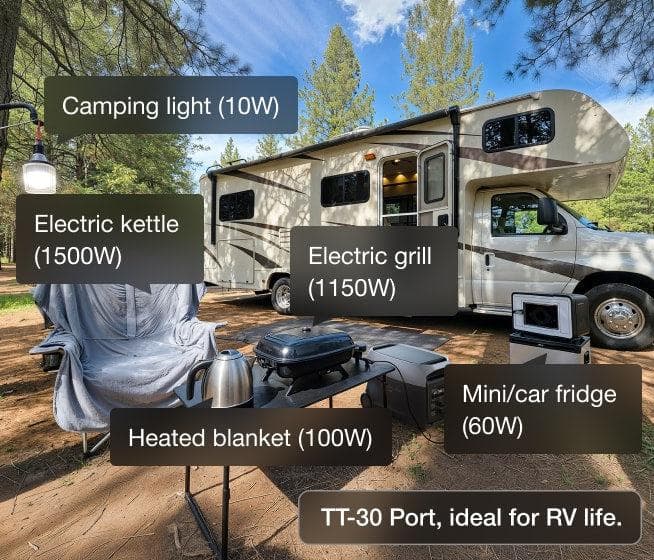 Campamento en autocaravana